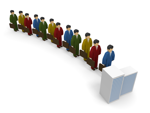 面接のビル / イラスト素材/無料で使える/ビジネスシーン/経営 - イラスト/写真/フリー素材/クリップアート/フォト/商用使用OK