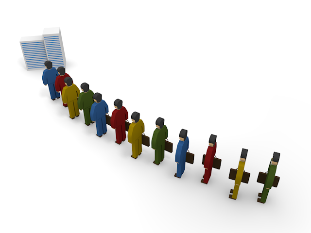 面接に受かる / イラスト素材/無料で使える/ビジネスシーン/経営 - イラスト/写真/フリー素材/クリップアート/フォト/商用使用OK