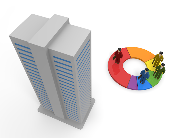 高層ビルの景色 / イラスト素材/無料で使える/ビジネスシーン/経営 - イラスト/写真/フリー素材/クリップアート/フォト/商用使用OK