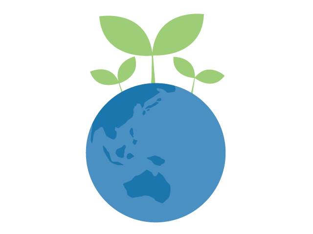 地球 | 新緑 | 水 | 環境 | 自然 | エネルギー | 災害 - 汚染/工場/環境/地球/自然/きれい/イラスト/無料/クリップアート