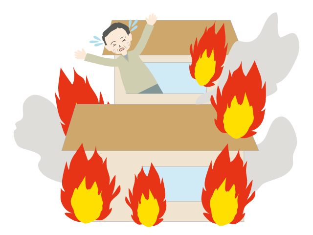 火事 | 災害 | 環境 | 自然 | エネルギー | 災害 - 汚染/工場/環境/地球/自然/きれい/イラスト/無料/クリップアート