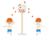 Ball case ｜ Athletic meet ｜ Children ――Free illustrations ｜ People / seasons / events