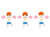 Cheer Girl ｜ Cheering ｜ Girls ――Free Illustrations ｜ People / Seasons / Events