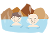 Married couple ｜ Hotel ｜ Travel ｜ Hot springs --Free illustrations ｜ People / seasons / events