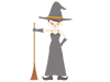 Witches | Girls | Halloween-Free Illustrations | People / Seasons / Events