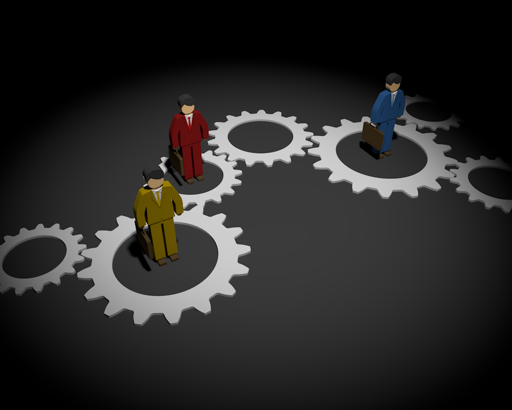 企業の「働き方改革」/無料クリップアート素材/人生の歯車イメージ - イラスト/写真/フリー素材/クリップアート/フォト/商用使用OK