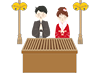 Hatsumode ｜ Couple ｜ Shrine ――Free Illustration ｜ People / Seasons / Events