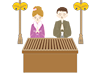 Hatsumode ｜ New Year ｜ Prayer ｜ Prayer --Free Illustrations ｜ People / Seasons / Events
