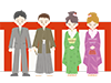 Coming-of-age ceremony ｜ After a long time ｜ Meet-Free illustrations ｜ People / seasons / events