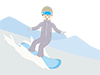 Snowboard ｜ Men-Free Illustrations ｜ People / Seasons / Events