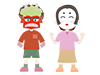 Setsubun | Masks | Demon | Children-Free Illustrations | People / Seasons / Events