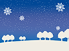 Snow ｜ Falling ｜ Scenery ｜ Landscape ――Free Illustrations ｜ People / Seasons / Events