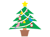 クリスマスツリー｜飾り - フリーイラスト｜人物・季節・イベント