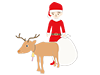 Santa Claus ｜ Presents ｜ Christmas-Free Illustrations ｜ People / Seasons / Events