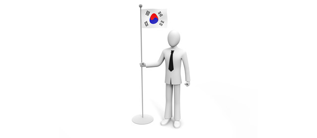韓国/国旗/ビジネスマン/海外事業所 - イラスト/写真/フリー素材/クリップアート/フォト/商用使用OK