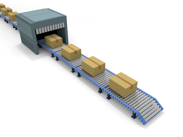 流れ作業｜倉庫｜機械｜ベルトコンベアー｜作業員 - 生産/イラスト/インダストリー/写真/イメージ/フォト/フリー素材