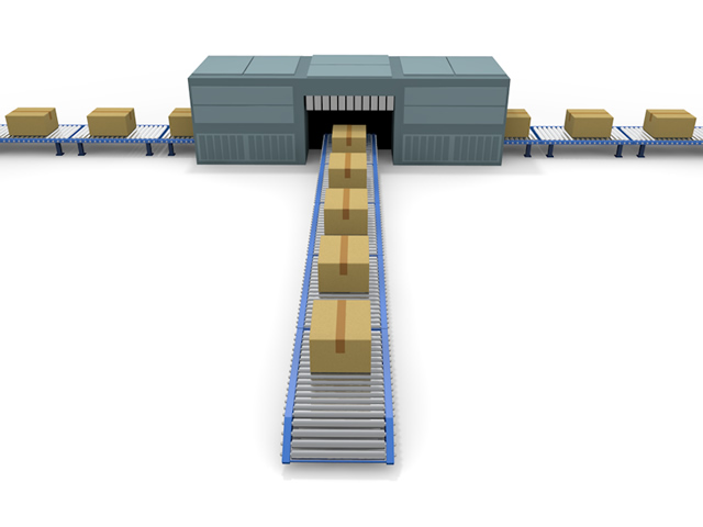 機械を操作する｜自動で機械が振り分け｜人間に変わって機械が働く - 生産/イラスト/インダストリー/写真/イメージ/フォト/フリー素材