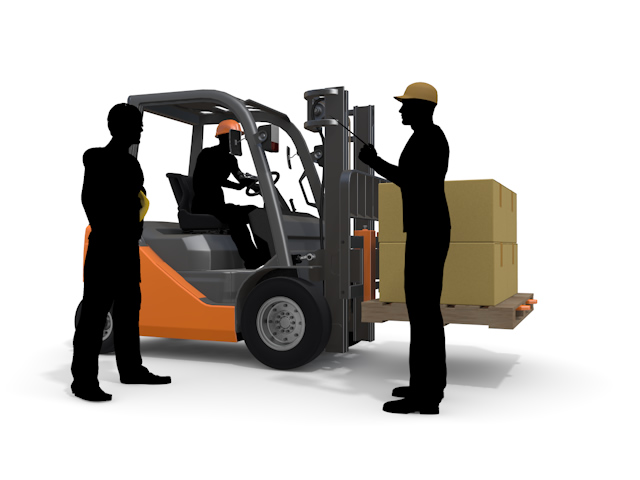 倉庫で働く｜フォークリフトを運転する｜在庫管理｜商品・荷物 - 生産/イラスト/インダストリー/写真/イメージ/フォト/フリー素材