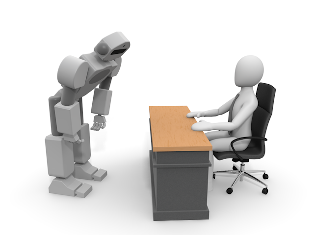 上司に謝るロボット｜失敗するロボット - テクノロジー / 技術開発 / 写真 / 3D / 科学 / イラスト / フォト / 無料 / 機械