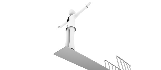 飛び込み/ビジネスマン/決心 - イラスト/写真/フリー素材/クリップアート/フォト/商用使用OK