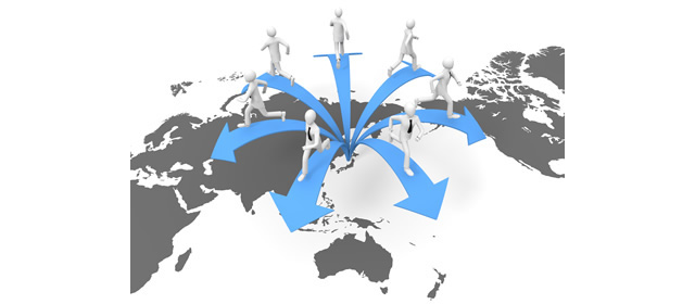 走るビジネスマン/エリート社員/海外赴任 - イラスト/写真/フリー素材/クリップアート/フォト/商用使用OK