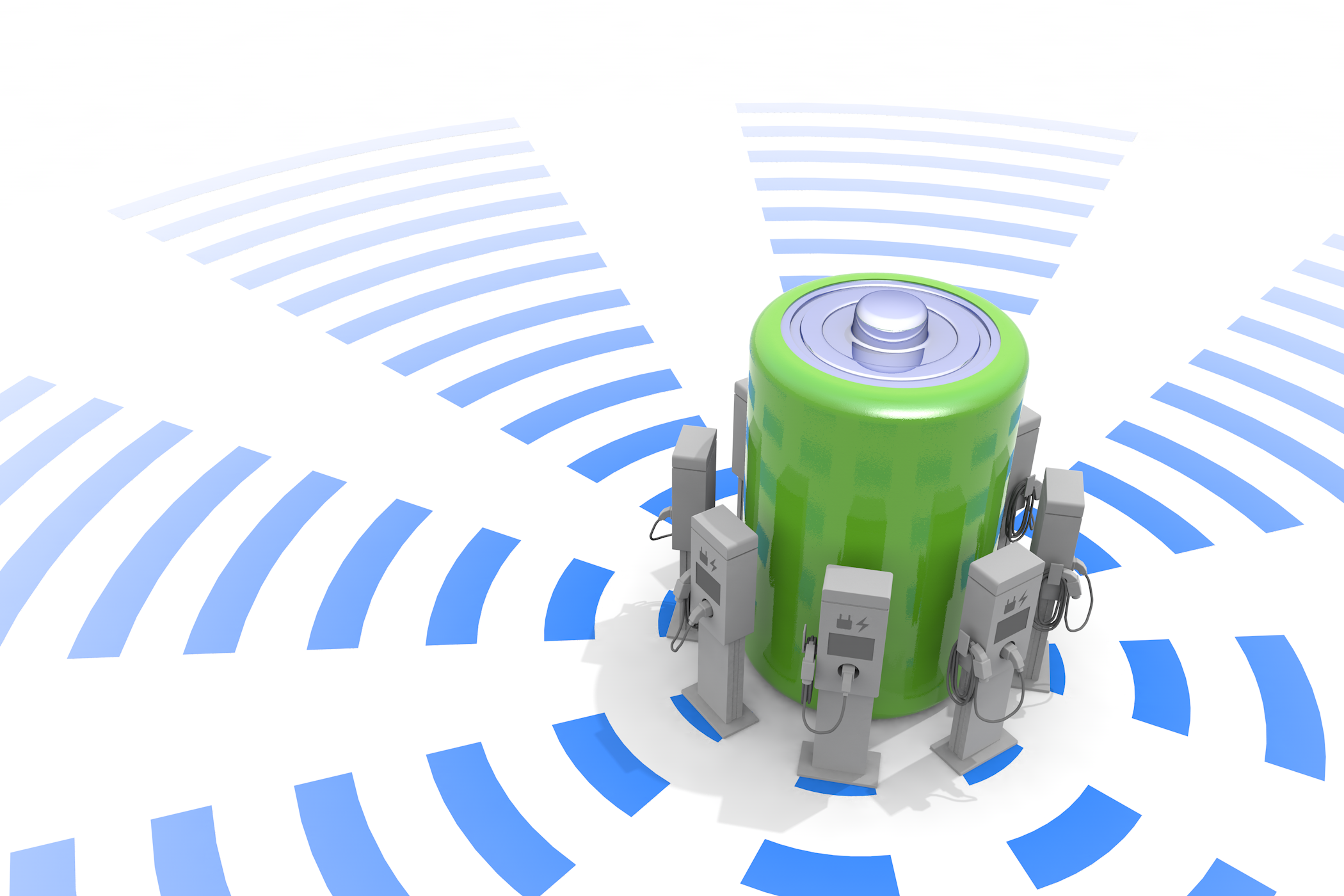 車用電池 / 車用バッテリー / バッテリーパック / 車載電池 / リチウムイオン電池 - イラスト/3Dレンダリング/フリー素材/商用使用OK