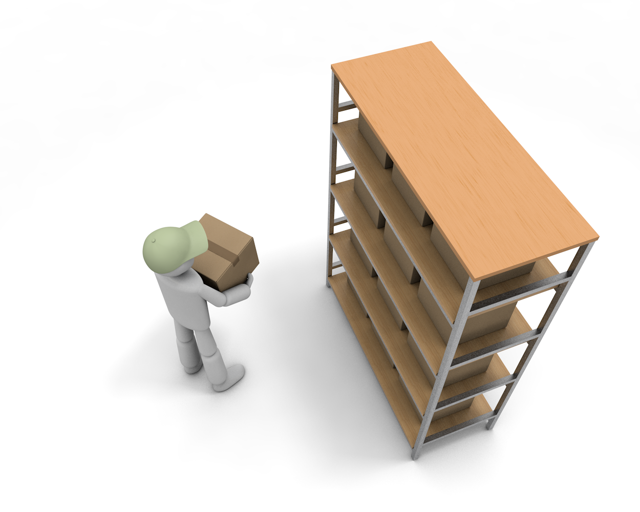 倉庫内軽作業スタッフ/ケースピッキング - 生産/イラスト/インダストリー/写真/イメージ/フォト/フリー素材