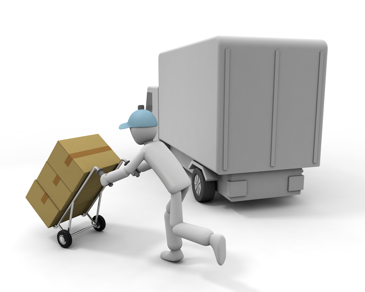 作業のうちの1つ/必要な場所へ運ぶ - 生産/イラスト/インダストリー/写真/イメージ/フォト/フリー素材