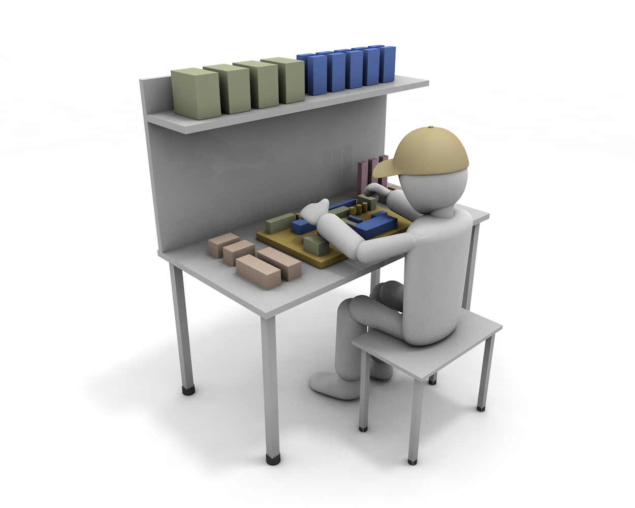 作業に集中/正社員/寮 - 生産/イラスト/インダストリー/写真/イメージ/フォト/フリー素材