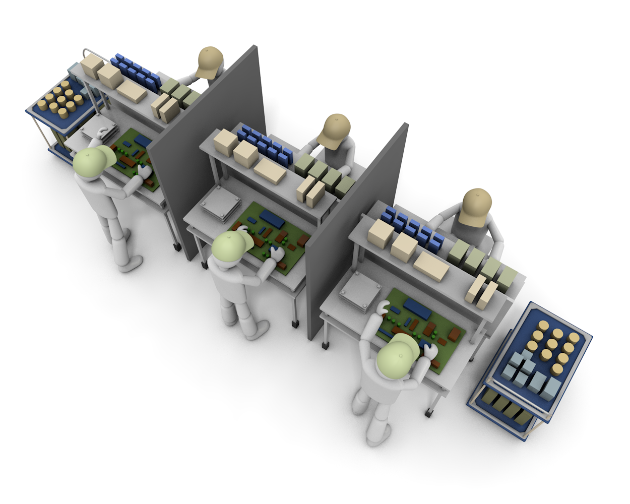 倉庫内での作業/難しい仕事 - 生産/イラスト/インダストリー/写真/イメージ/フォト/フリー素材