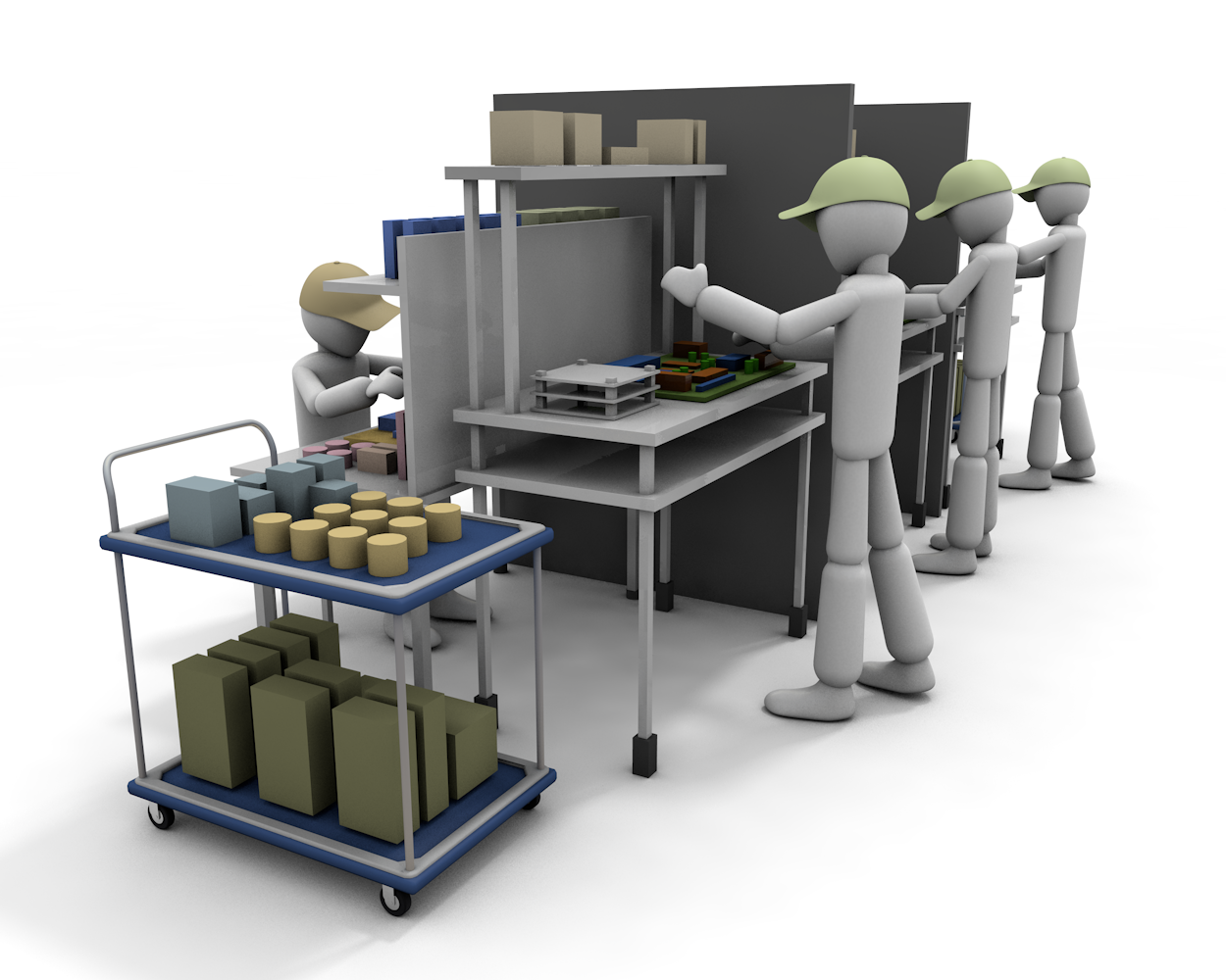 梱包/組立/運搬 - 生産/イラスト/インダストリー/写真/イメージ/フォト/フリー素材