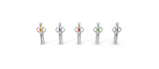 会社員/働く/派遣社員/5人 - イラスト/写真/フリー素材/クリップアート/フォト/商用使用OK