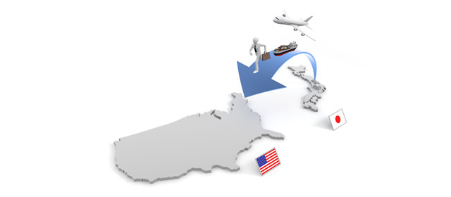 アメリカ/工場移転/海外支店/貿易/輸出 - イラスト/写真/フリー素材/クリップアート/フォト/商用使用OK