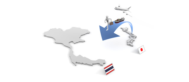 タイ/工場移転/海外支店/貿易/輸出 - イラスト/写真/フリー素材/クリップアート/フォト/商用使用OK