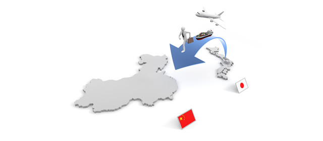 中国/工場移転/海外支店/貿易/輸出 - イラスト/写真/フリー素材/クリップアート/フォト/商用使用OK