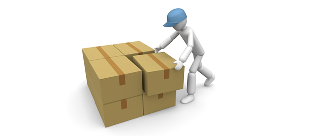 配達職員/ドライバー/立体 / 自動車 / 白バック - 生産/イラスト/インダストリー/写真/イメージ/フォト/フリー素材