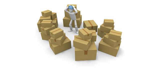 荷造り/忙しい/繁忙期/スタッフ / ビジネス/物流 / 余白 - 生産/イラスト/インダストリー/写真/イメージ/フォト/フリー素材