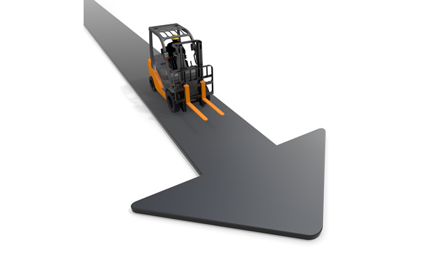 荷造り/機械/商品/積み荷/矢印/運ぶ/上半身 / イラスト - 生産/イラスト/インダストリー/写真/イメージ/フォト/フリー素材