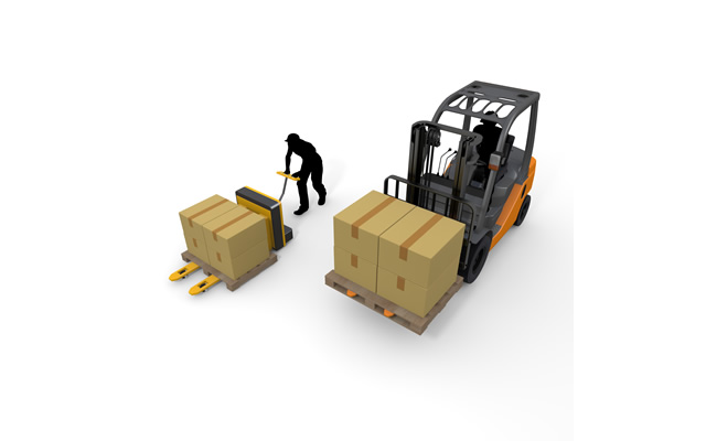 荷物/機械/搬送/ハンドパレット/帳票 / 過酷 / ダンボール - 生産/イラスト/インダストリー/写真/イメージ/フォト/フリー素材