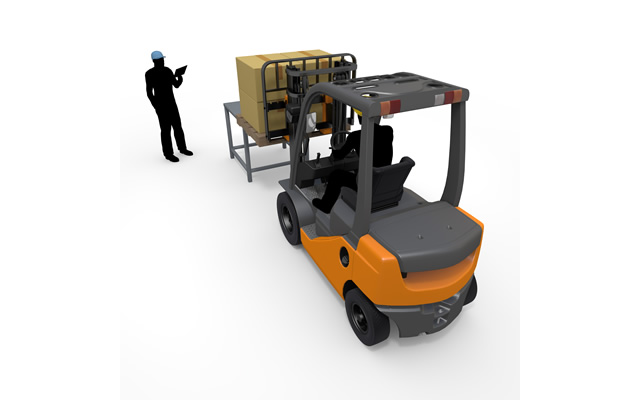 技能講習/免許/面接官/技能テスト/資格/物流 / 受入 - 生産/イラスト/インダストリー/写真/イメージ/フォト/フリー素材