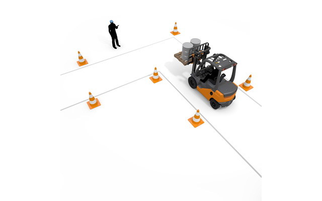 カラーコーン/難しい/ドラム缶/操作/面接官/職業 / 元気な - 生産/イラスト/インダストリー/写真/イメージ/フォト/フリー素材