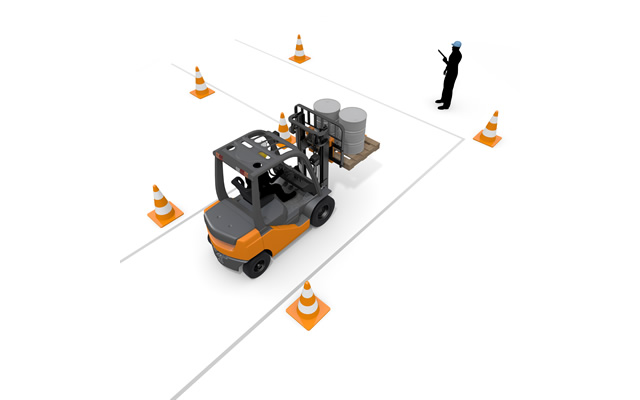 フォークリフト/未経験/面接官/指示/仕事 / 建築 / 運輸 - 生産/イラスト/インダストリー/写真/イメージ/フォト/フリー素材