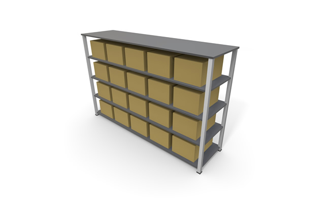  大型倉庫 /工場 /流通業 /物流倉庫/箱/輸送 / 運送 - 生産/イラスト/インダストリー/写真/イメージ/フォト/フリー素材