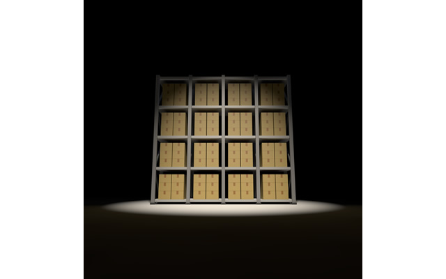 返品商品/流通業 /ダンボール/肉体労働者 / 男 / 監督 - 生産/イラスト/インダストリー/写真/イメージ/フォト/フリー素材