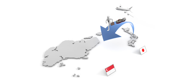 シンガポール/工場移転/海外支店/貿易/輸出 - イラスト/写真/フリー素材/クリップアート/フォト/商用使用OK