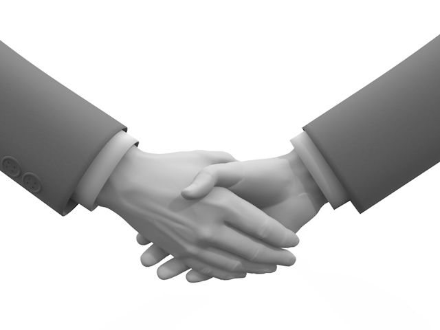 握手/商談成立 - イラスト/写真/フリー素材/クリップアート/フォト/商用使用OK