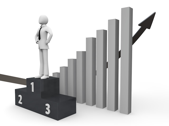 売り上げグラフ/成績 - イラスト/写真/フリー素材/クリップアート/フォト/商用使用OK