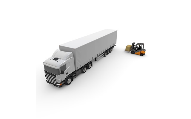 配送/運ぶ/移動/フォークリフト/工事 / 野外 / 働く - 生産/イラスト/インダストリー/写真/イメージ/フォト/フリー素材