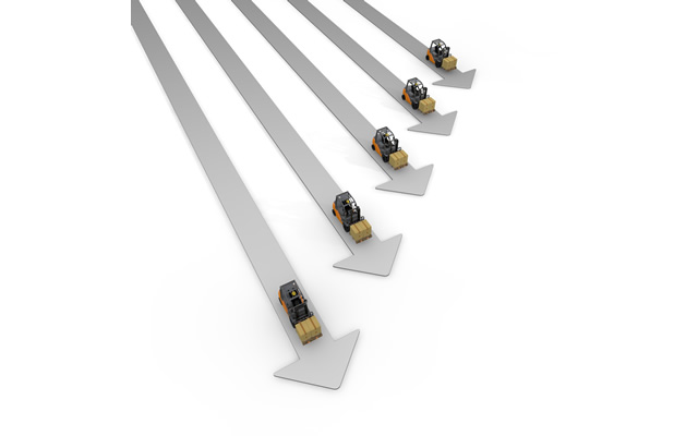 矢印/競争/荷物/働く/机 / 職業 / 会話 - 生産/イラスト/インダストリー/写真/イメージ/フォト/フリー素材