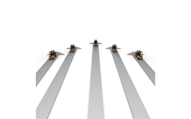 フォークリフト/倉庫/管理/整理/工場 / 倉庫 / 配送センター - 生産/イラスト/インダストリー/写真/イメージ/フォト/フリー素材